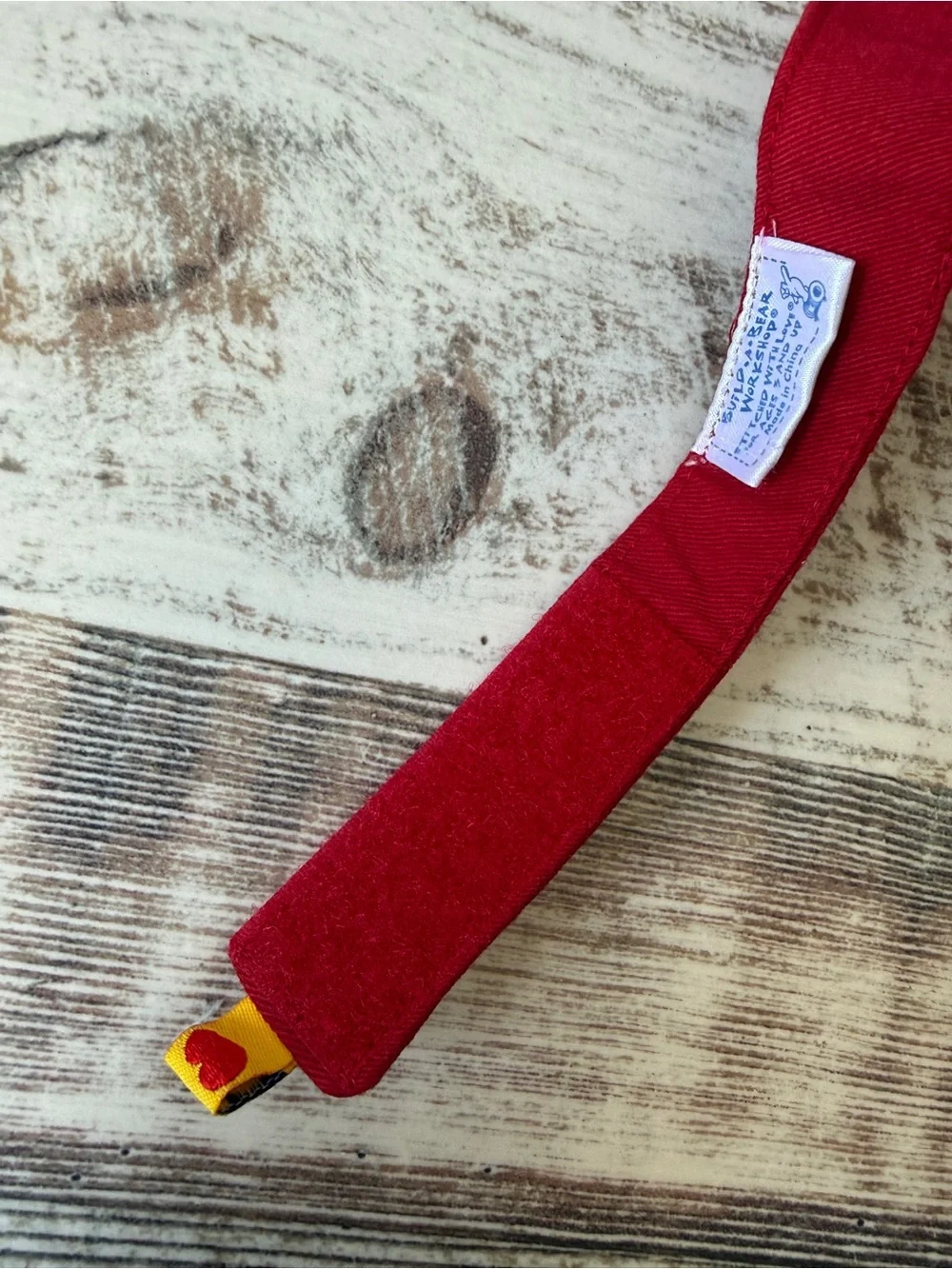 BUILD A BEAR Workshop Red USA Visor HAT & Bow Accessory BABW